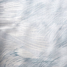 Load image into Gallery viewer, Close up of pearlised silver pen strokes on fabric
