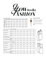 Load image into Gallery viewer, Kobenhavn Dress Size Guide measures.
