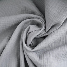 Load image into Gallery viewer, Organic Cotton Double Gauze with central swirl shows soft handle

