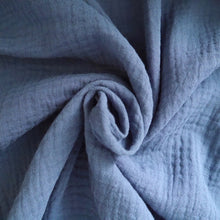 Load image into Gallery viewer, Organic Cotton Double Gauze Fabric with central swirl
