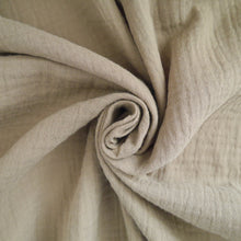Load image into Gallery viewer, Organic Cotton Double Gauze Fabric with central swirl
