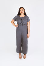Load image into Gallery viewer, Lady wears a Mirri Jumpsuit with short sleeves
