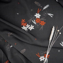 Load image into Gallery viewer, EcoVero Viscose Fabric slightly crumpled, displayed with dried flower stems
