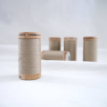 Load image into Gallery viewer, Five wooden reels of Organic Cotton Sewing Thread
