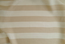 Load image into Gallery viewer, Fabric slightly scrunched up shows drape of Stripe Linen
