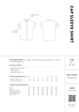 Load image into Gallery viewer, The Assembly Line Cap Sleeve Shirt packaging

