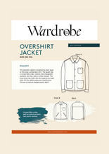 Load image into Gallery viewer, Wardrobe By Me Overshirt Jacket Sewing Pattern Packaging Front
