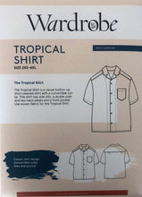 Load image into Gallery viewer, Wardrobe By Me&#39;s Tropical Shirt Sewing Pattern Packaging Front
