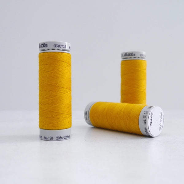 Three reels of Recycled Polyester Thread