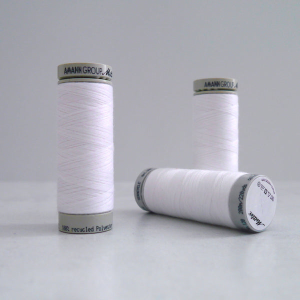 Three reels of Recycled Polyester Thread